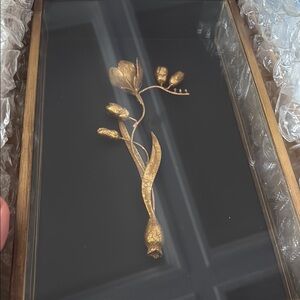 Fleur De Tole Black/Gold Wall Decor — CROCUS